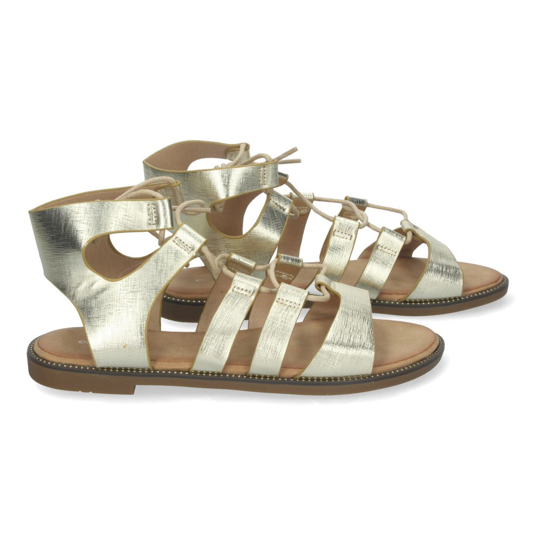 Sandalias Doradas Mujer Elegantes Fiesta