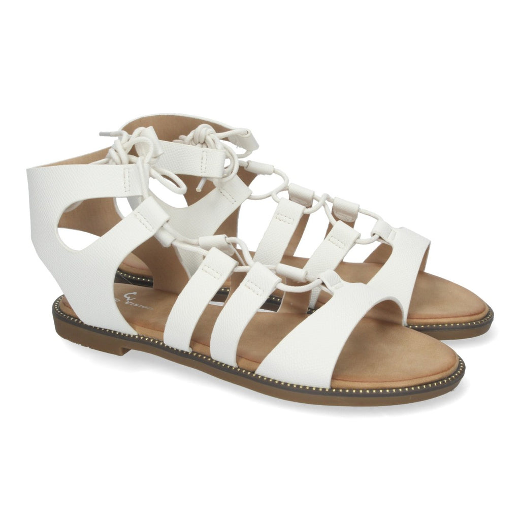 Sandalias Blancas Mujer Elegantes Verano