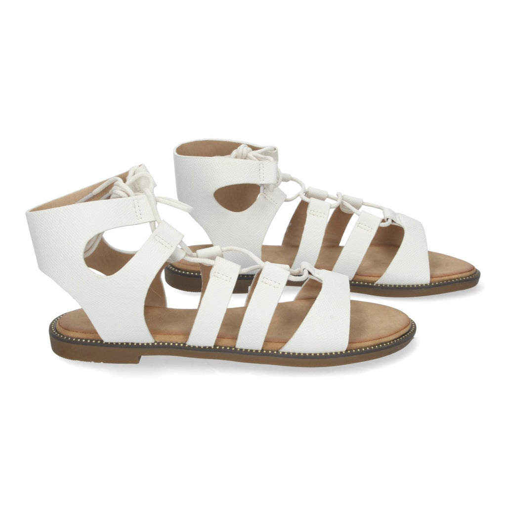 Sandalias Blancas Mujer Elegantes Verano