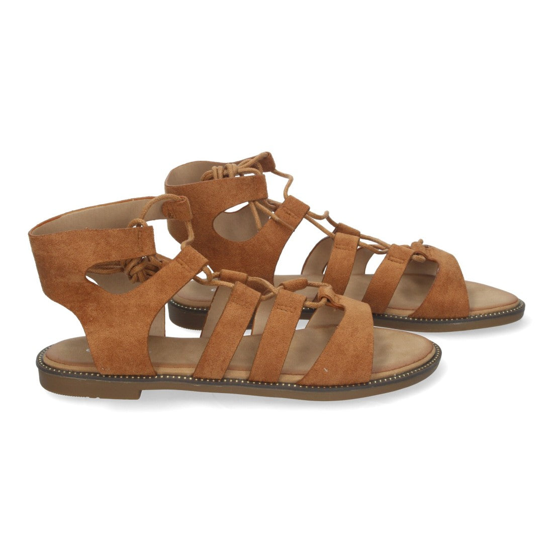 Sandalias Camel Mujer Elegantes Verano