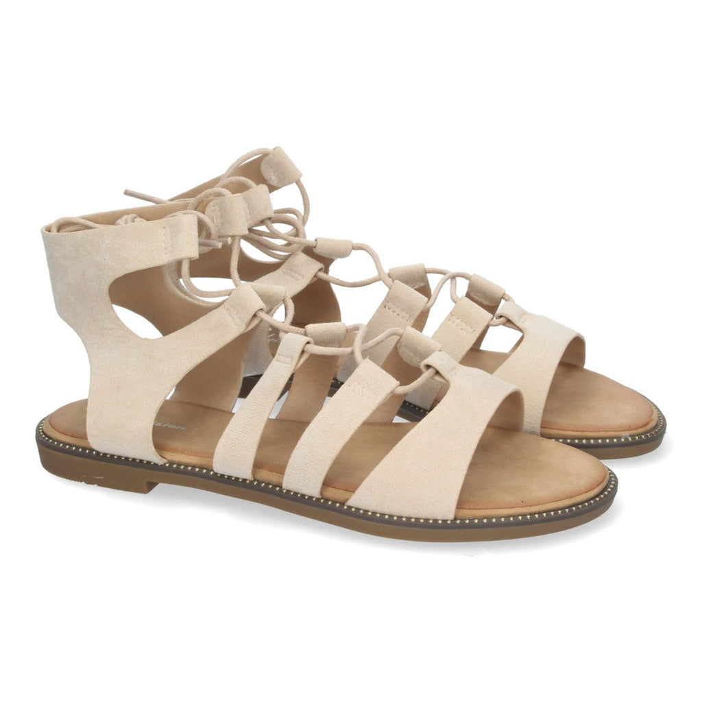 Sandalias Beige Mujer Elegantes Verano