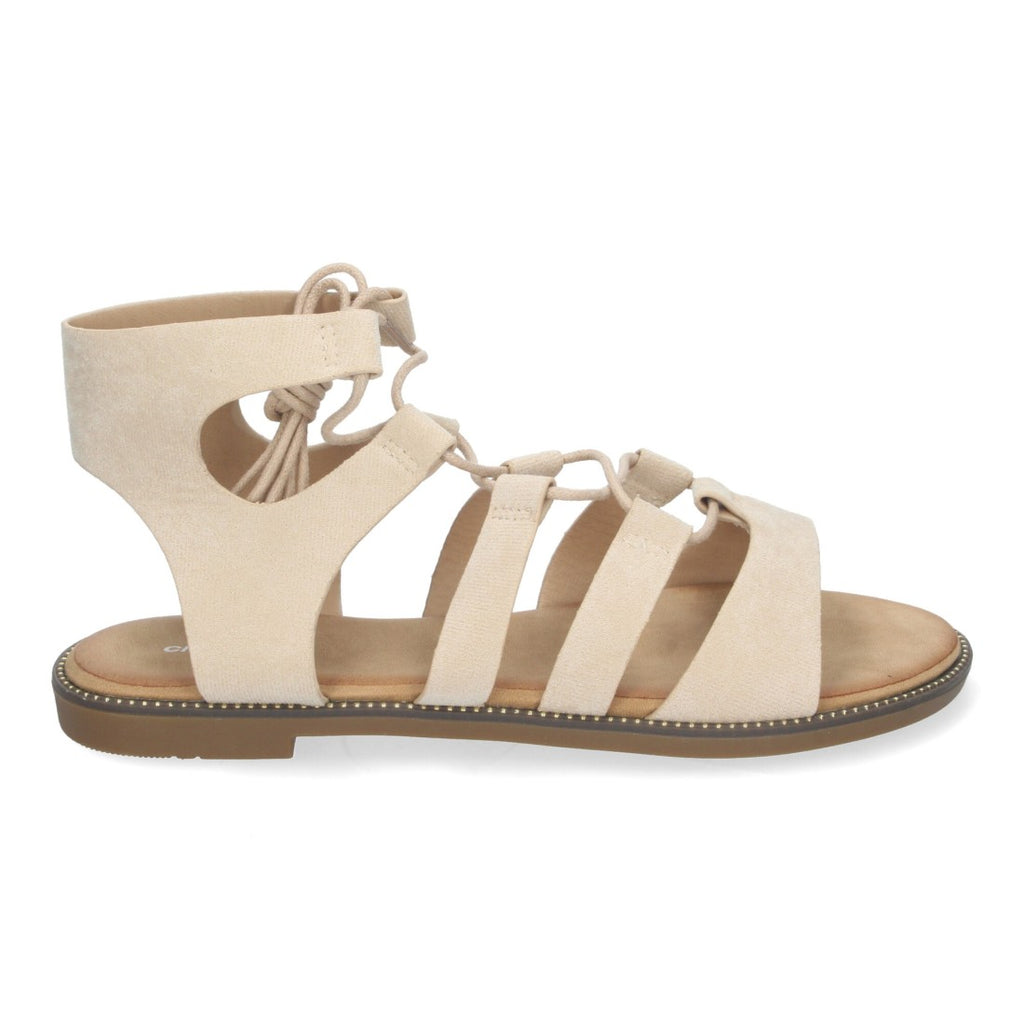 Sandalias Beige Mujer Elegantes Verano