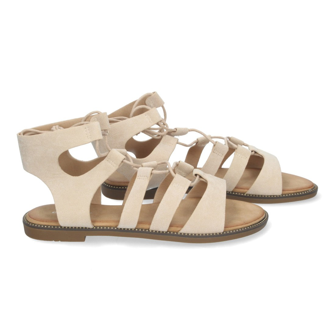 Sandalias Beige Mujer Elegantes Verano