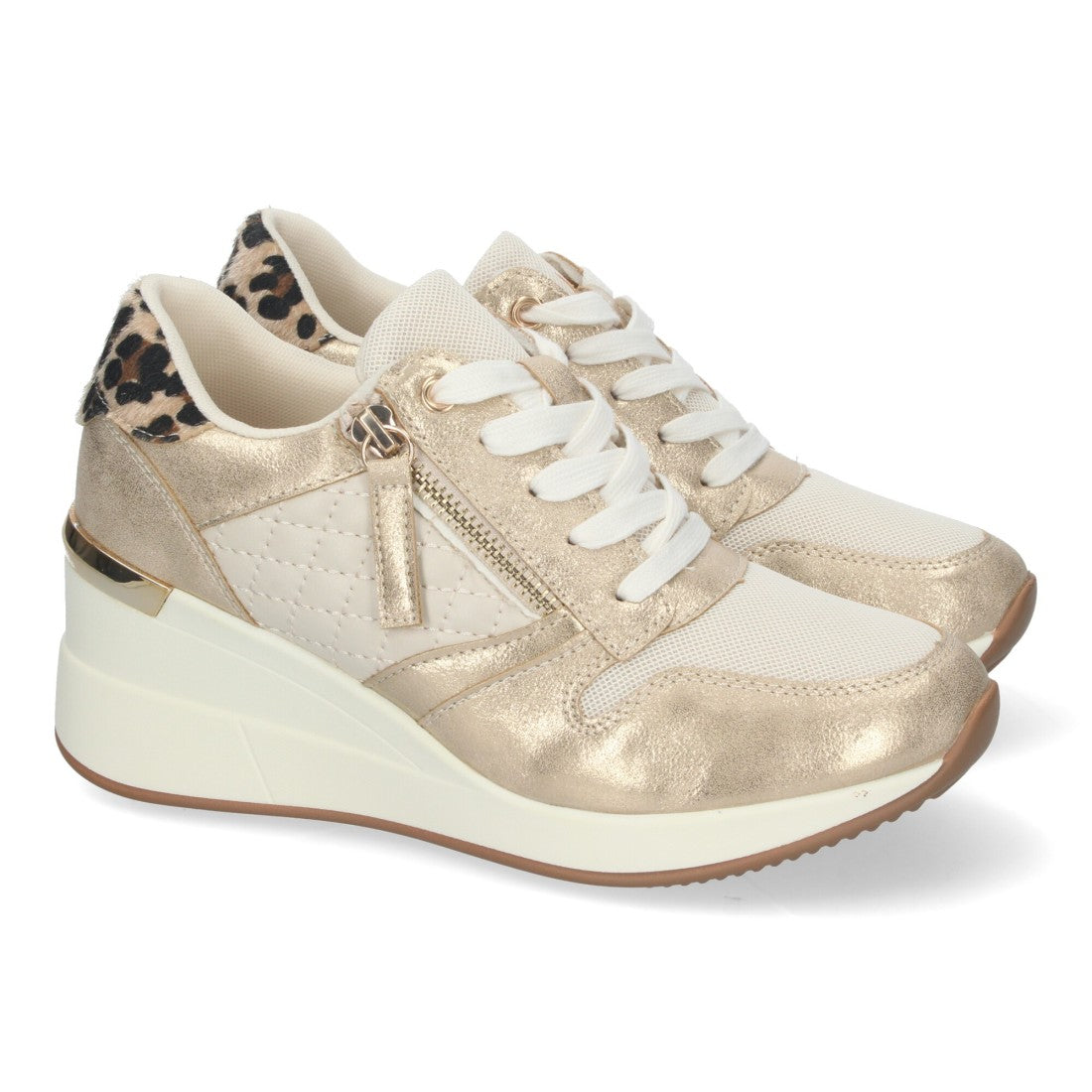 Zapatillas Doradas Urbanas - Lujo Contemporáneo