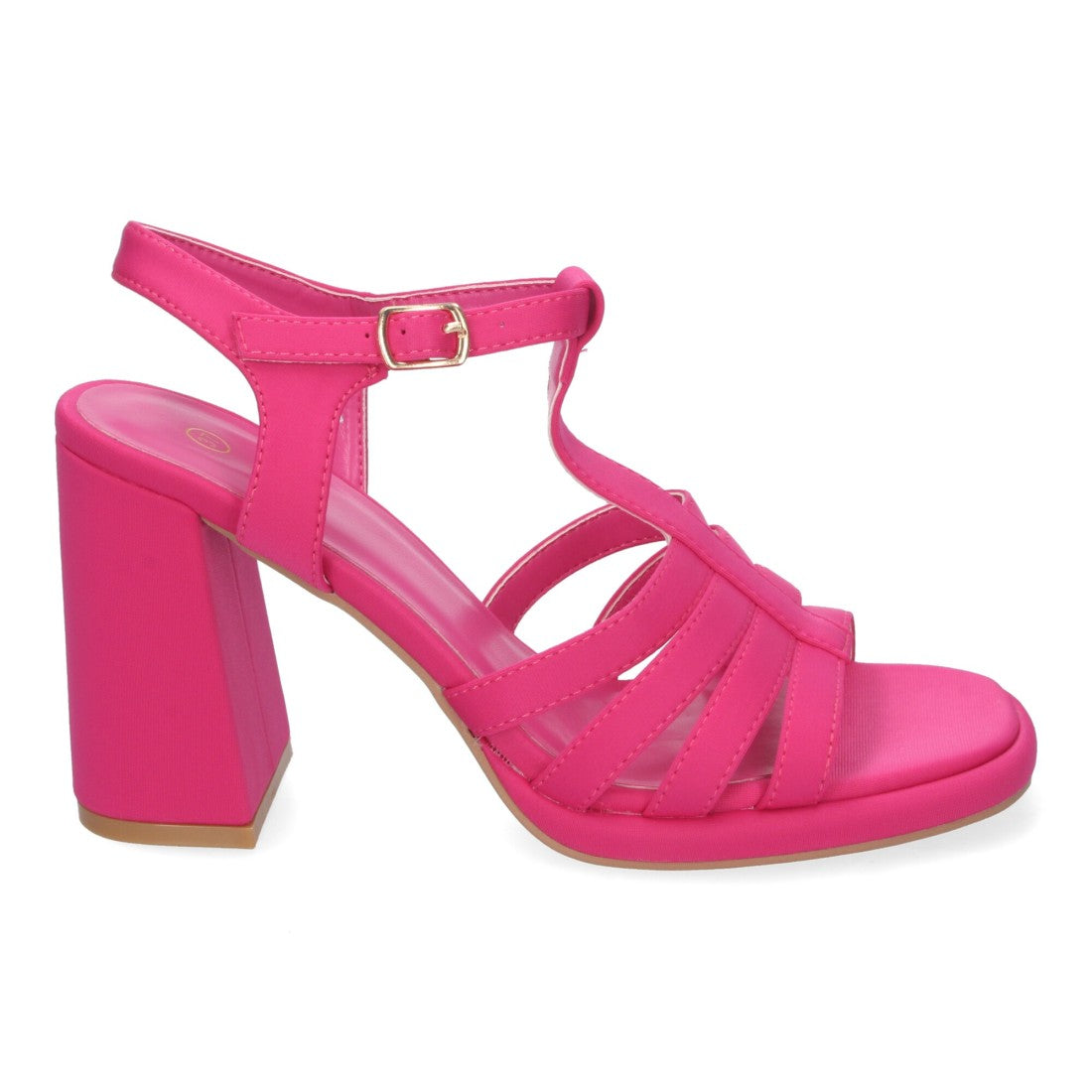 Sandalias Fucsia Tacón Nude Elegantes Cómodas Fiesta Bodas