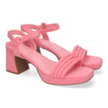 Sandalias Rojas Mujer Tacón Trenzadas Diseño Moderno