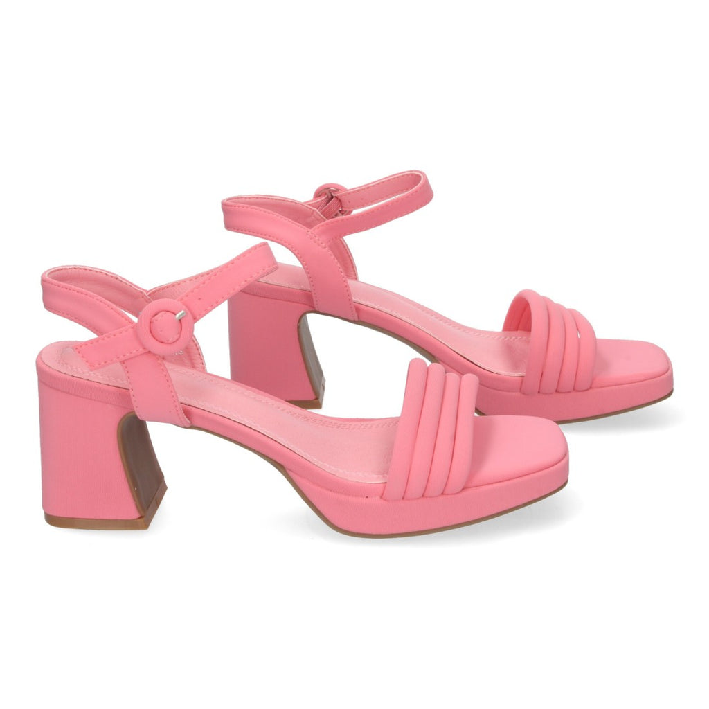 Sandalias Rojas Mujer Tacón Trenzadas Diseño Moderno