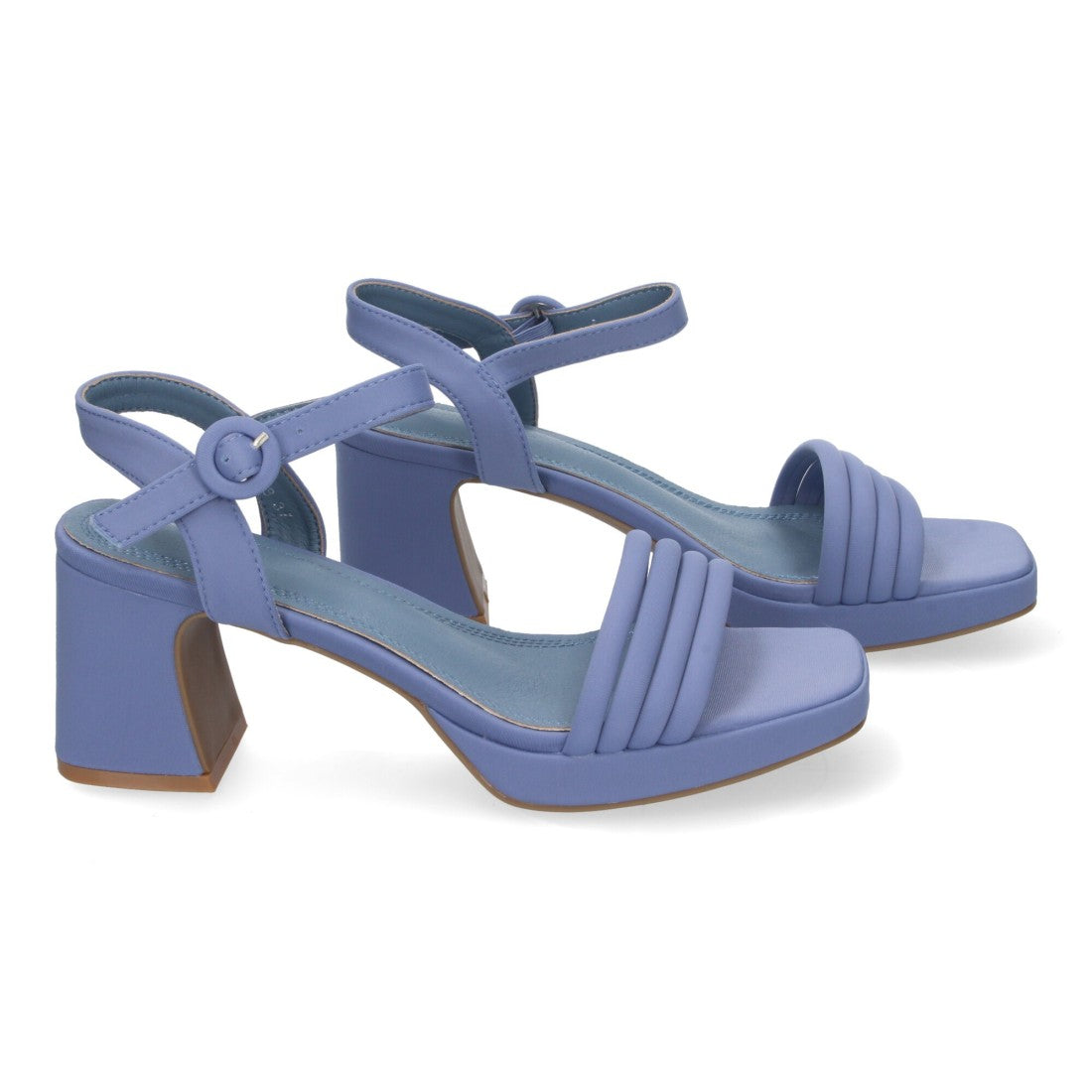 Sandalias Azules Tacón Elegantes Cómodas Fiesta Bodas