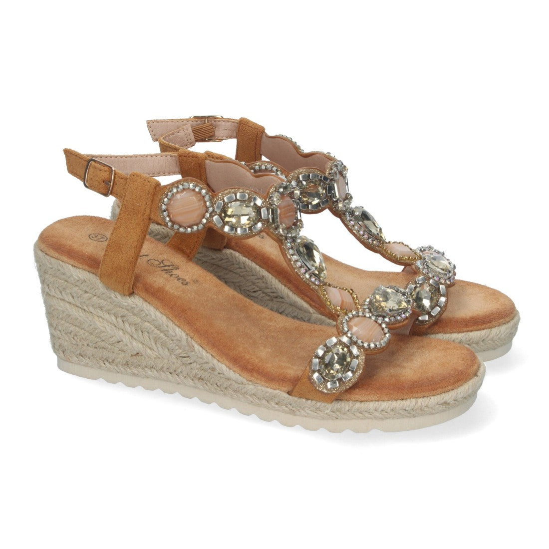 Sandalias Camel Mujer Elegantes Verano