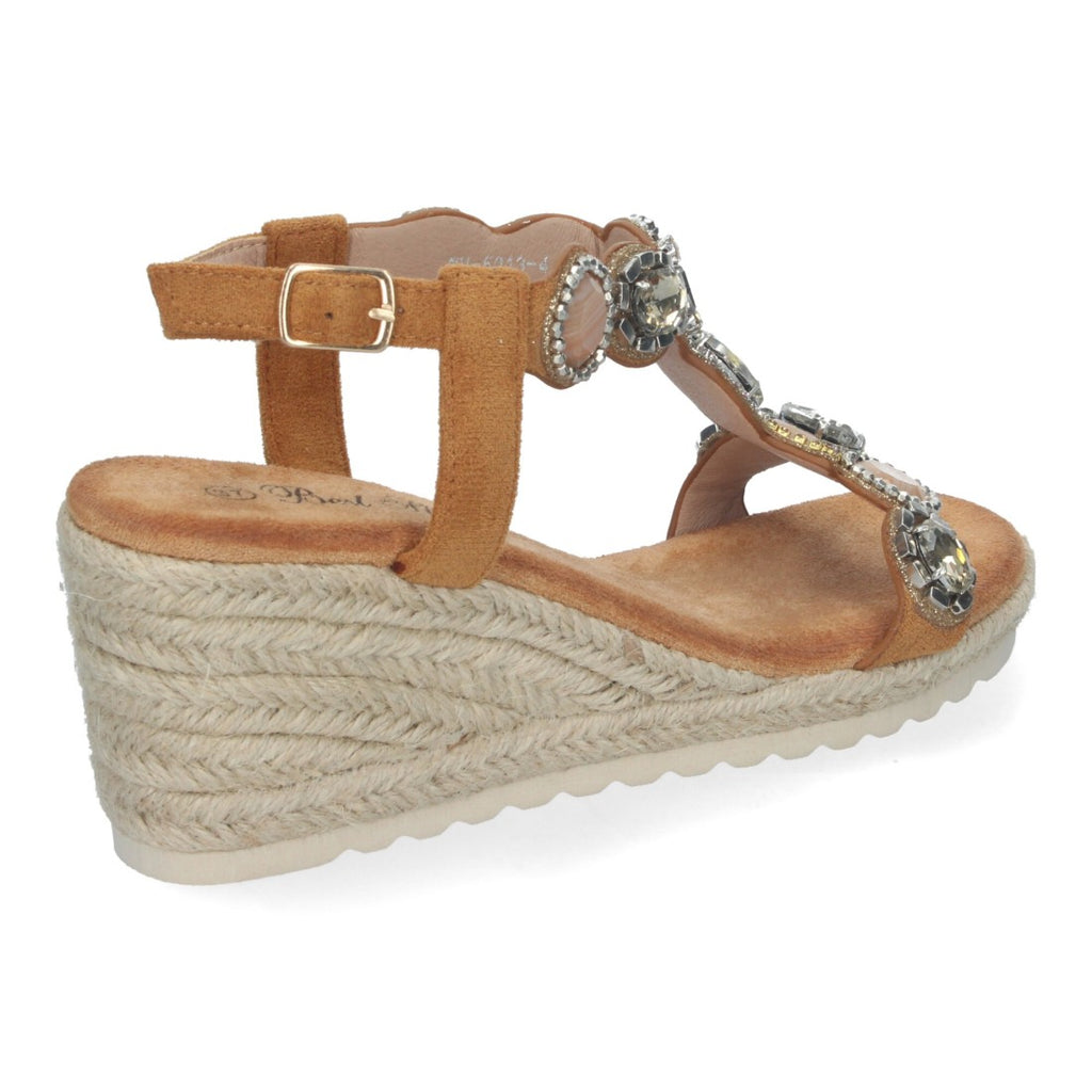 Sandalias Camel Mujer Elegantes Verano