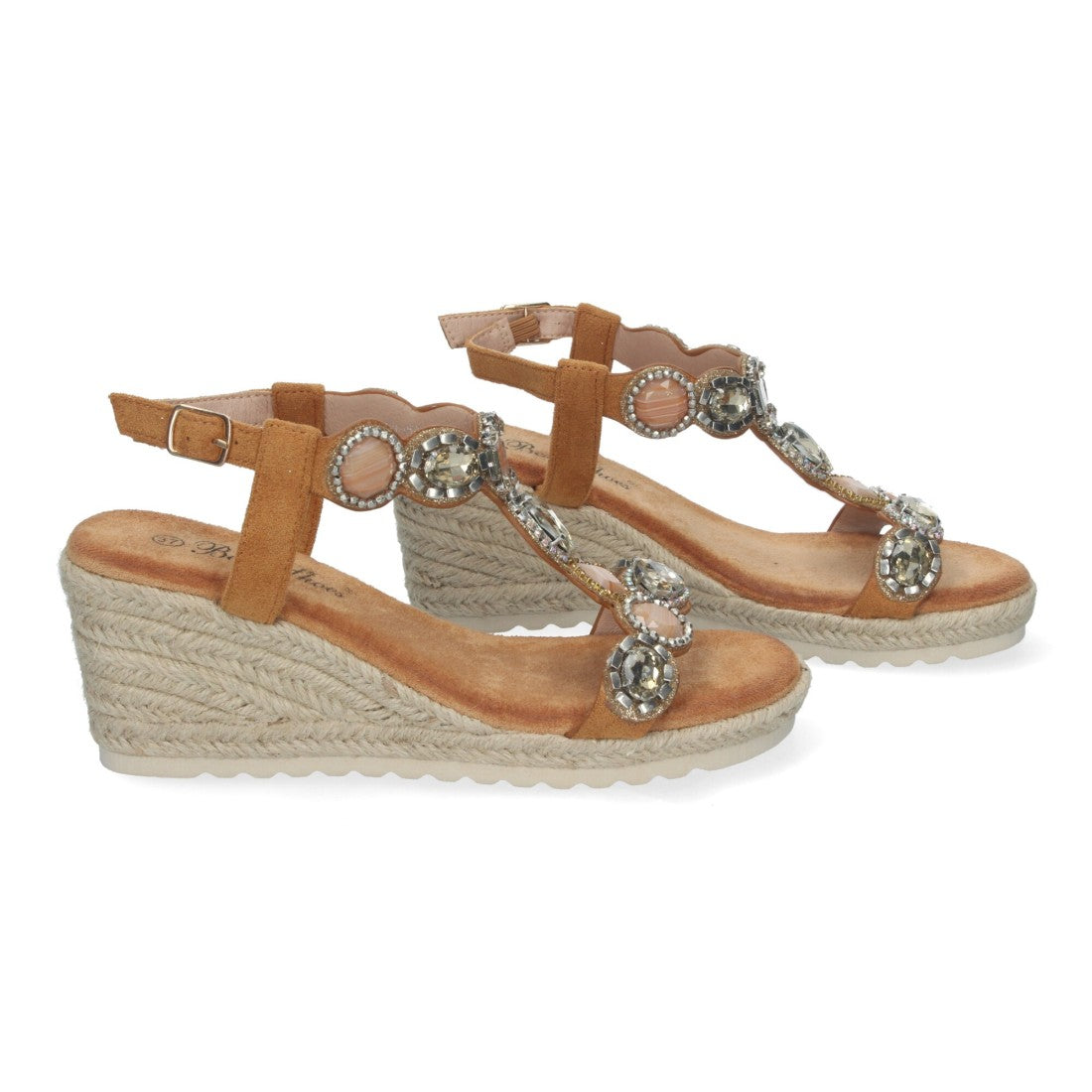 Sandalias Camel Mujer Elegantes Verano