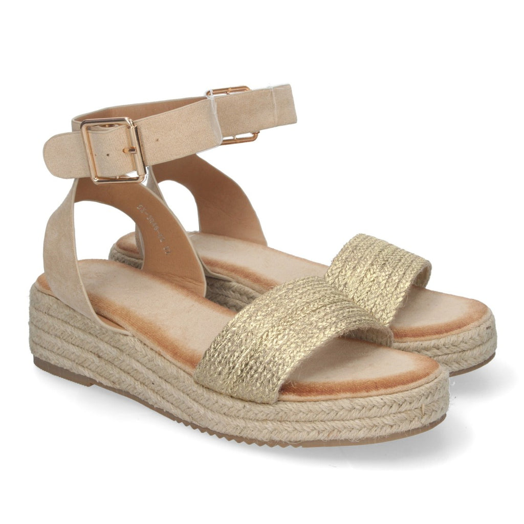 Sandalias Doradas Mujer Elegantes Fiesta
