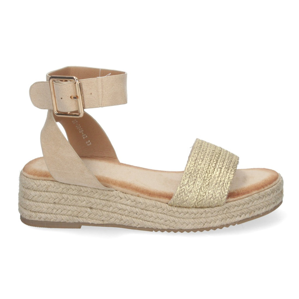 Sandalias Doradas Mujer Elegantes Fiesta