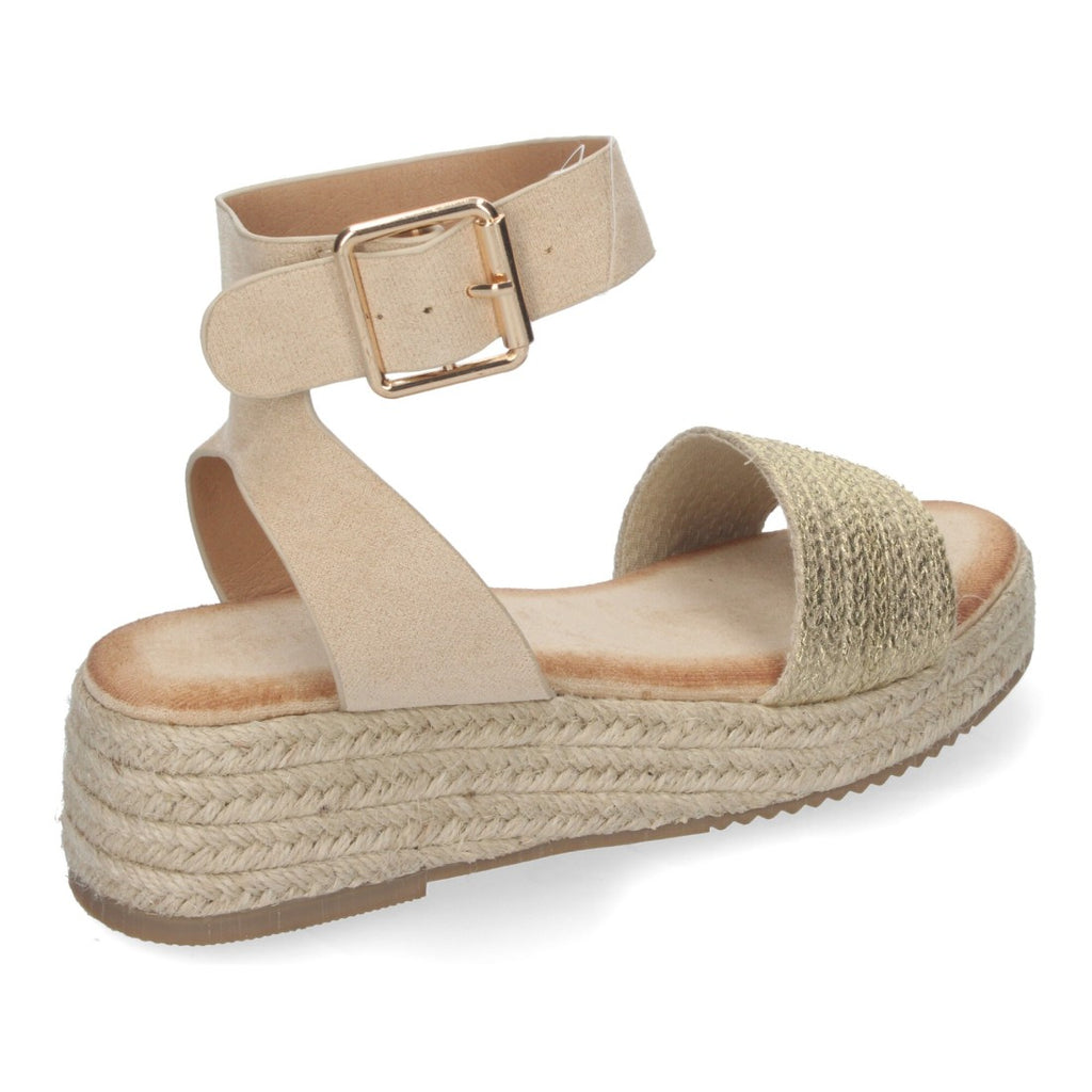 Sandalias Doradas Mujer Elegantes Fiesta