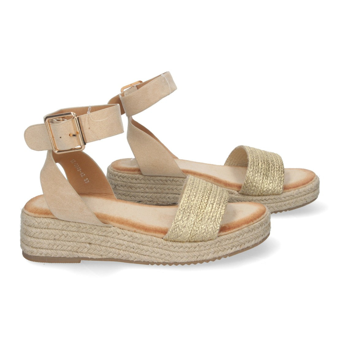 Sandalias Doradas Mujer Elegantes Fiesta