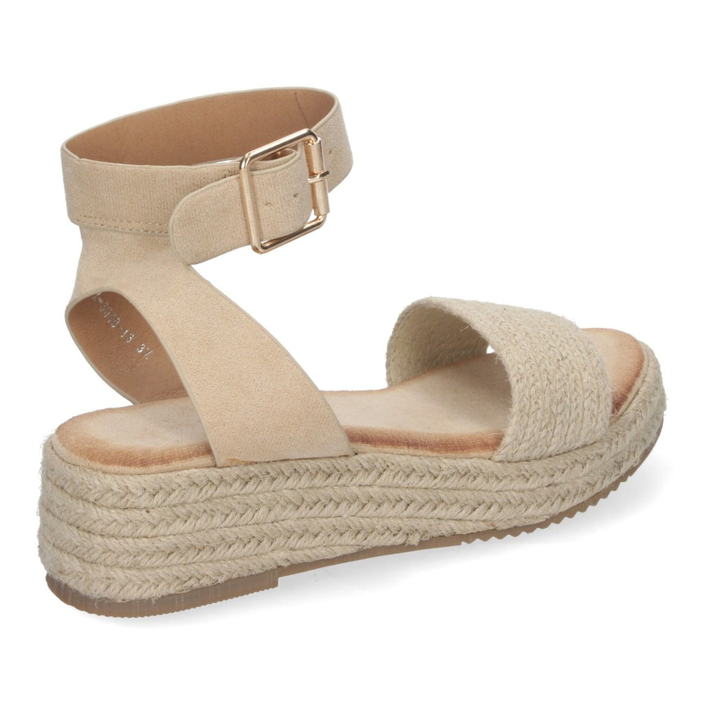 Sandalias Beige Mujer Elegantes Verano