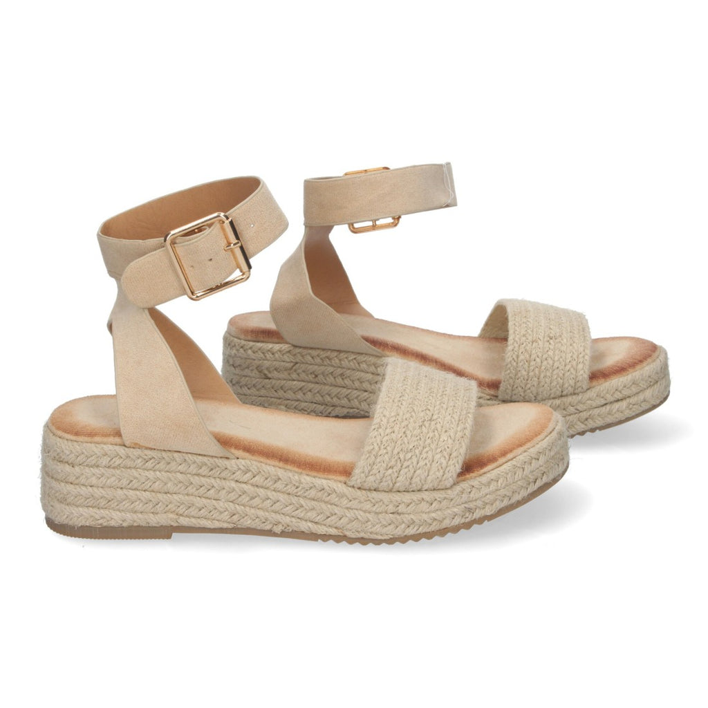 Sandalias Beige Mujer Elegantes Verano