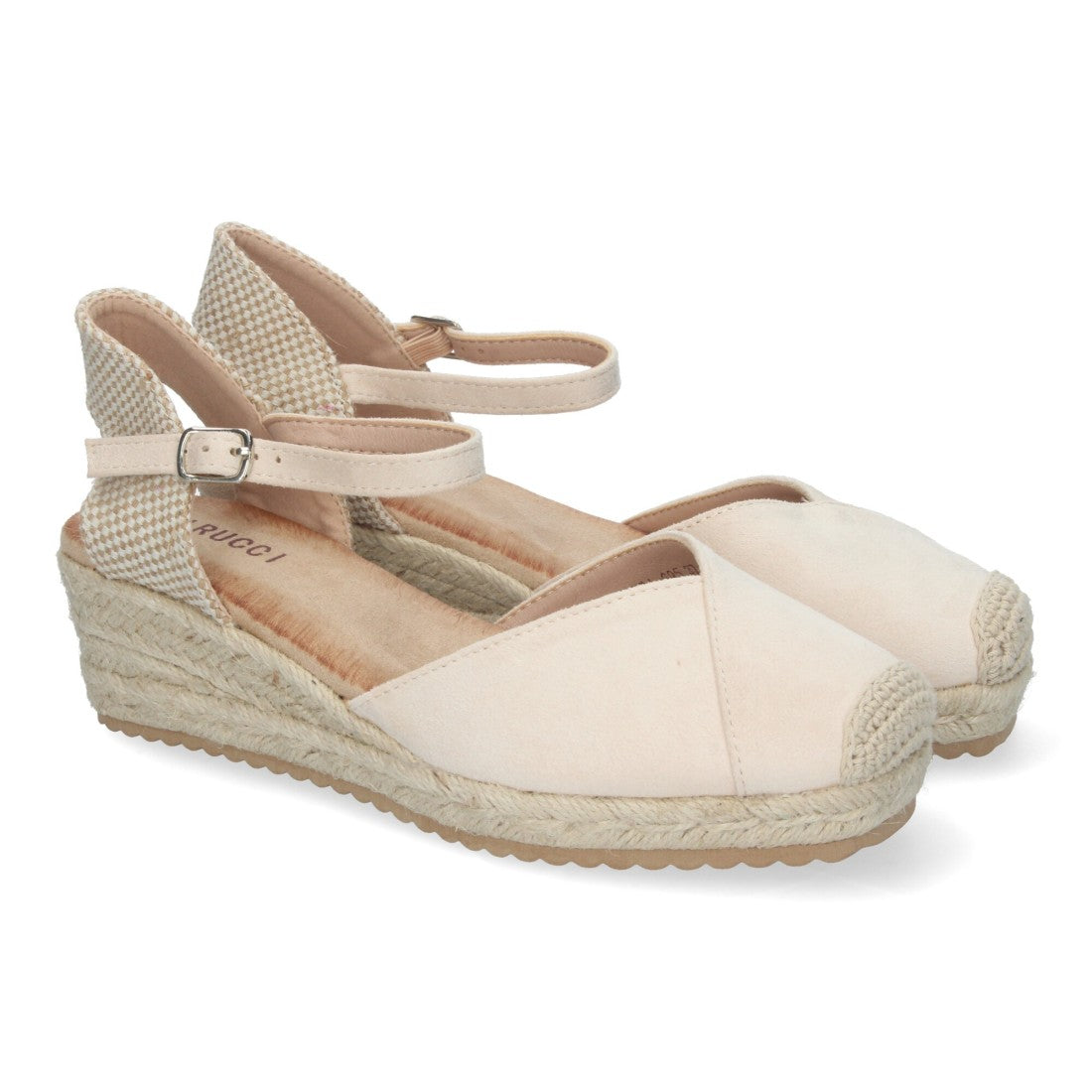 Sandalias Beige Mujer Cuña Yute Cómodas Elegantes