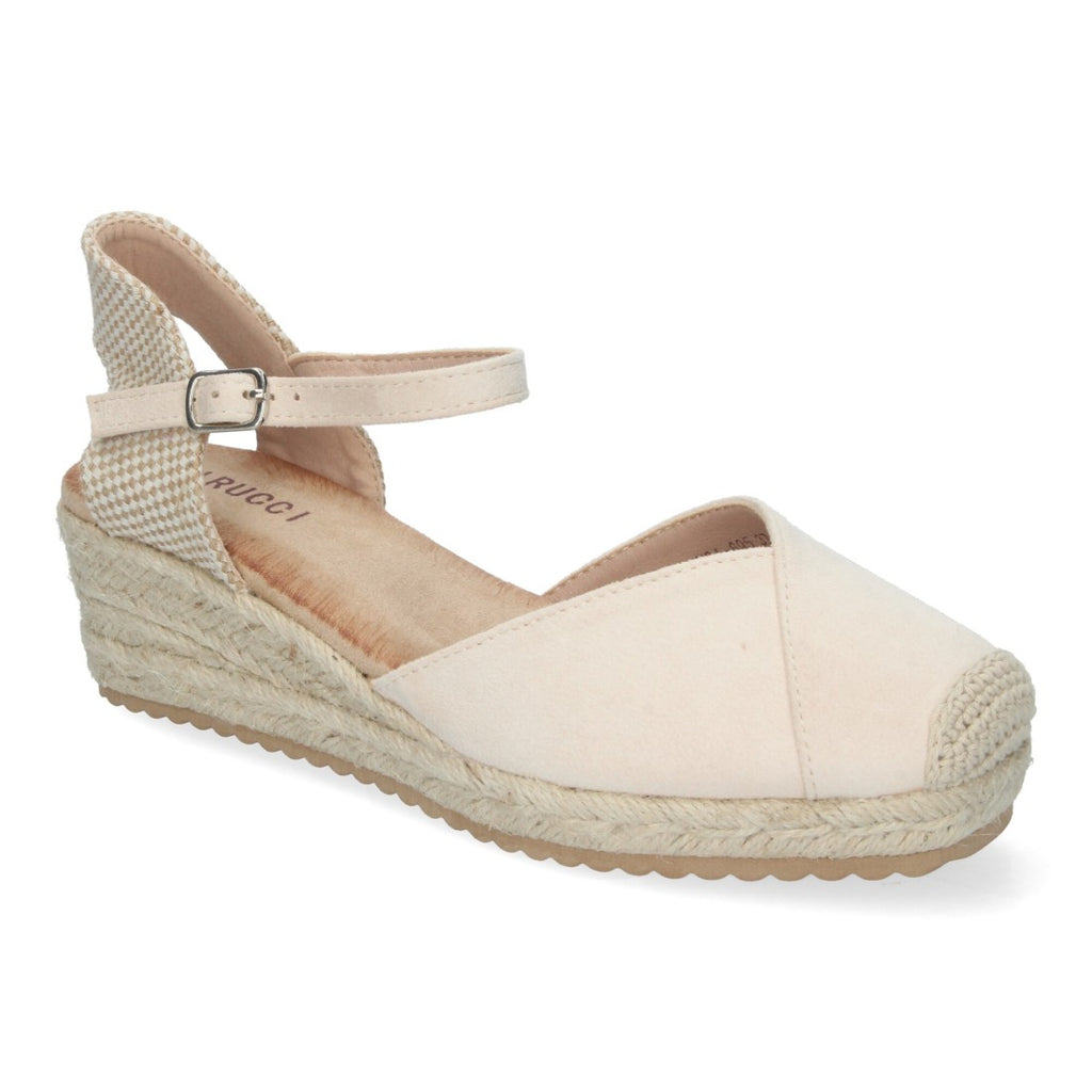 Sandalias Beige Mujer Cuña Yute Cómodas Elegantes