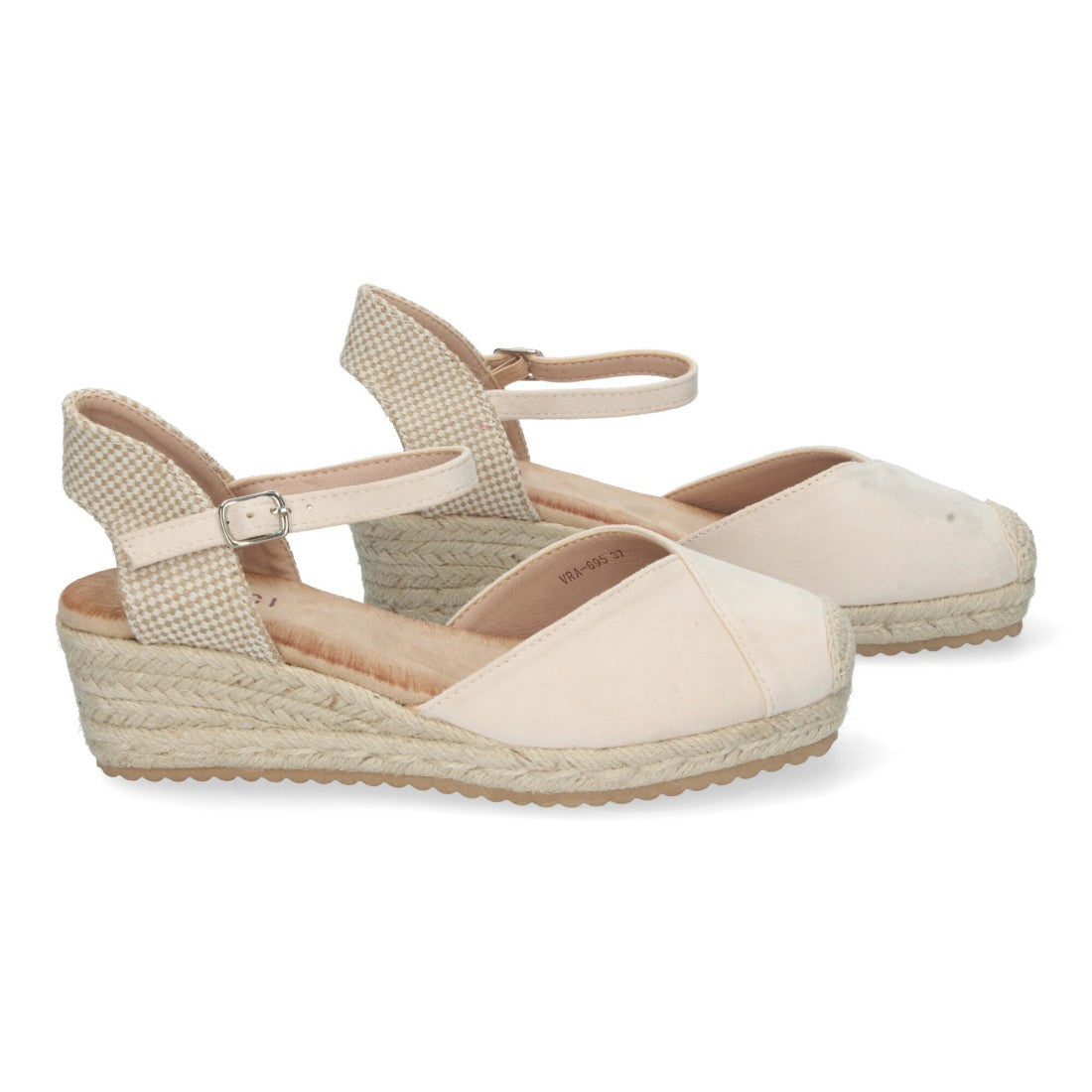 Sandalias Beige Mujer Cuña Yute Cómodas Elegantes