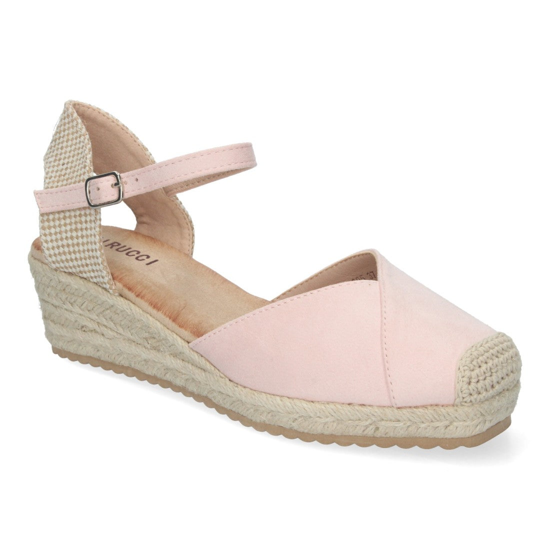 Sandalias Nude Mujer Cuña Yute Cómodas Elegantes