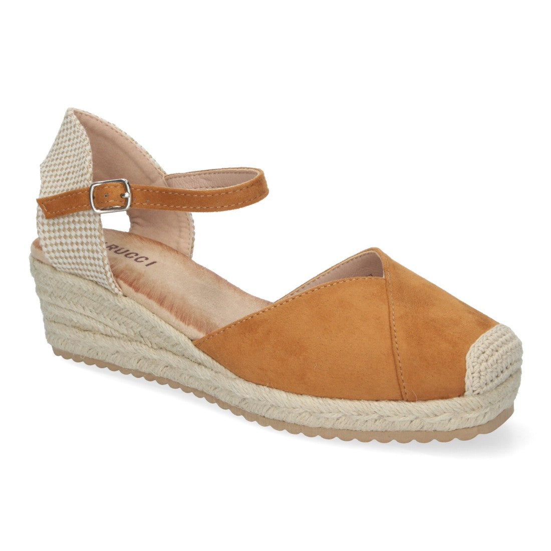 Sandalias Camel Mujer Cuña Yute Cómodas Elegantes