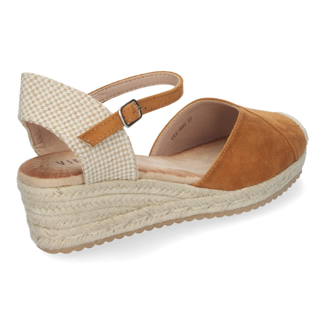 Sandalias Camel Mujer Cuña Yute Cómodas Elegantes