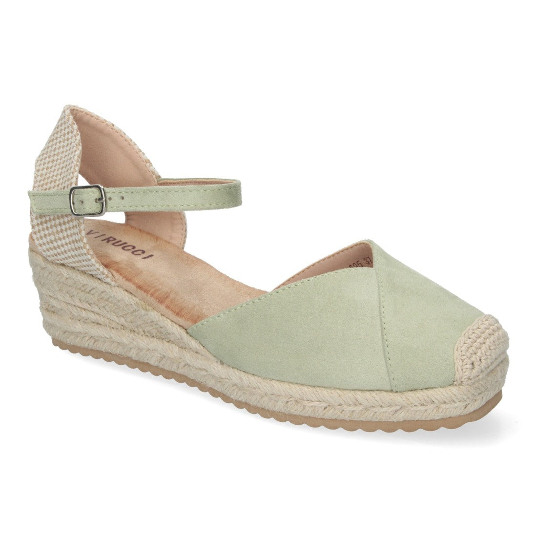 Sandalias Verdes Mujer Cuña Yute Cómodas Elegantes