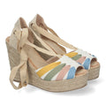 Sandalias Planas Multicolor Alegres Mujer
