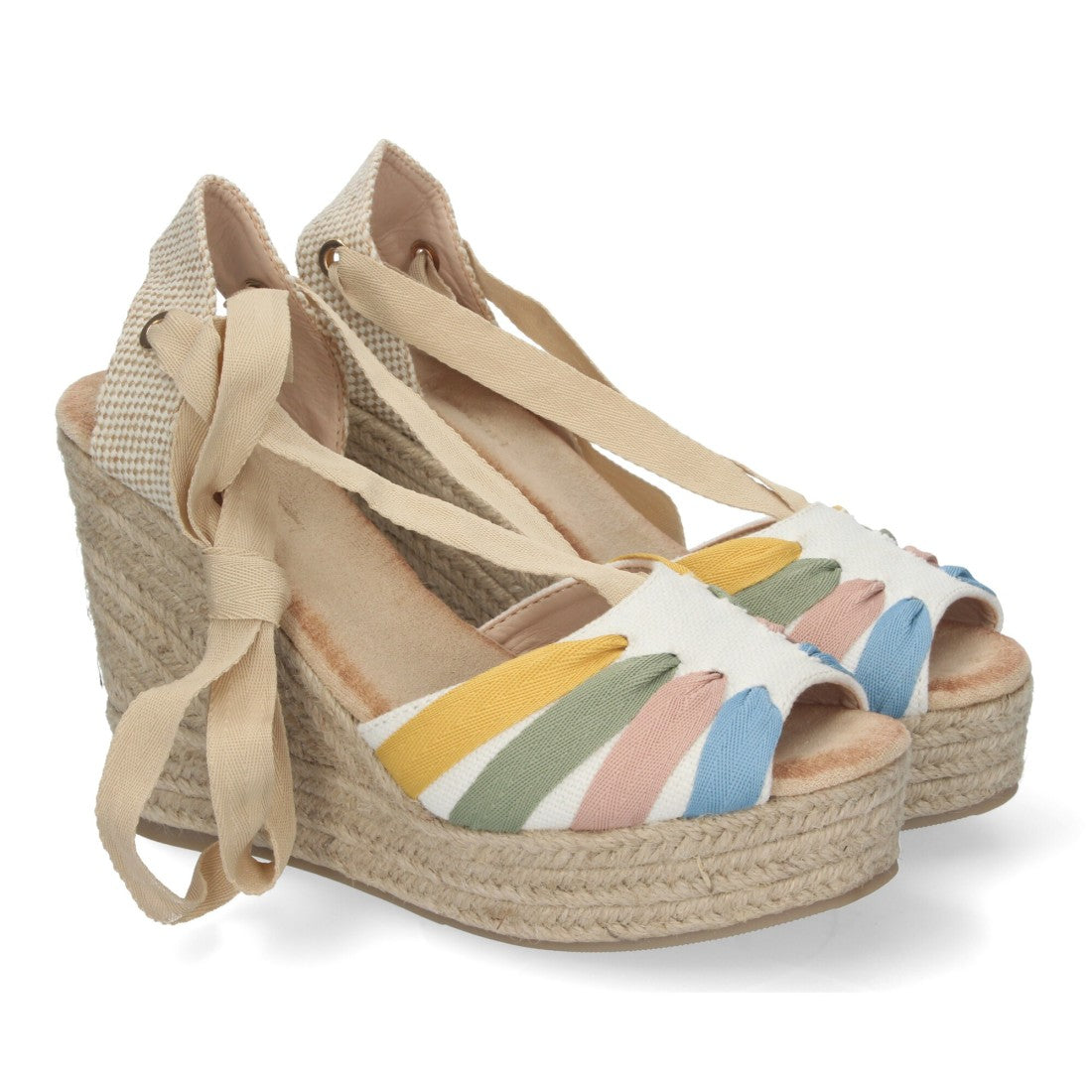 Sandalias Planas Multicolor Alegres Mujer