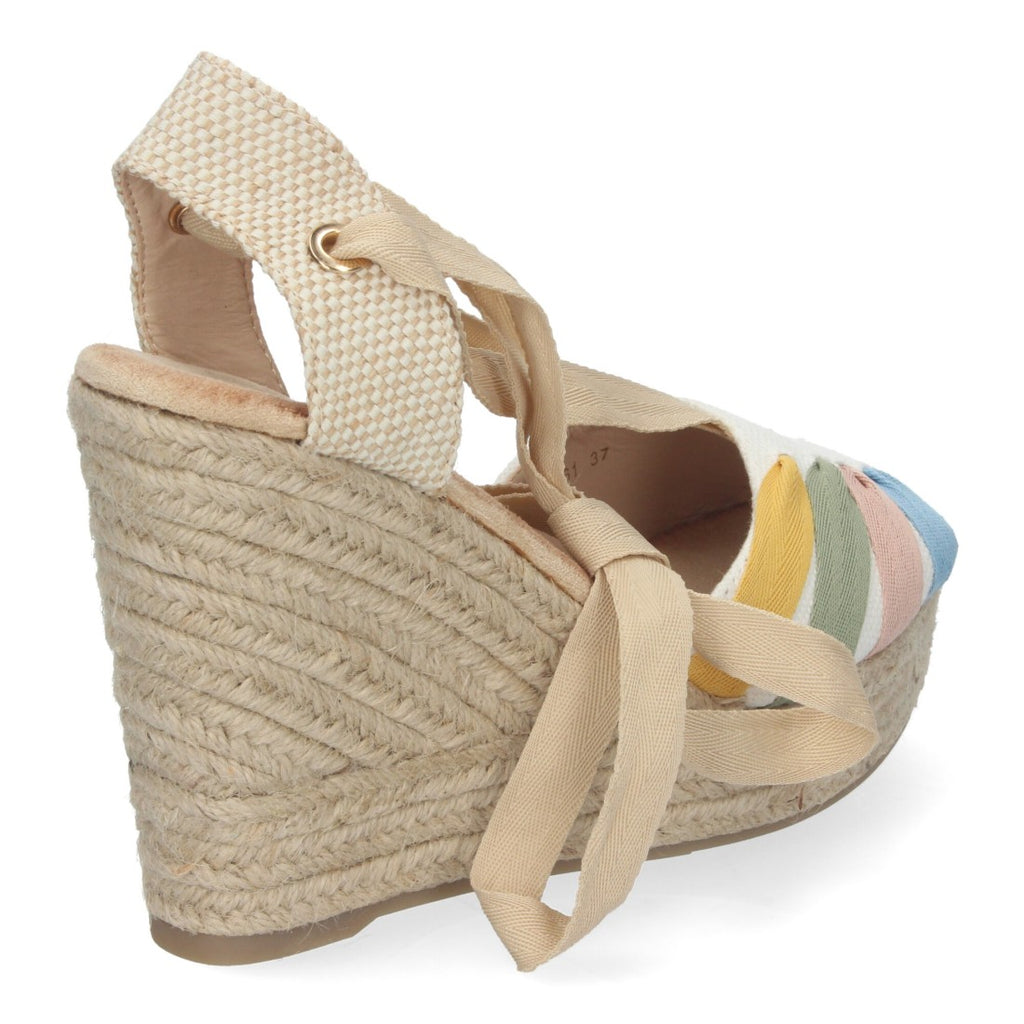 Sandalias Planas Multicolor Alegres Mujer