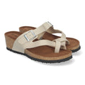 Sandalias Beige Mujer Cuña Bio Esclava Talón Abierto Cómodas