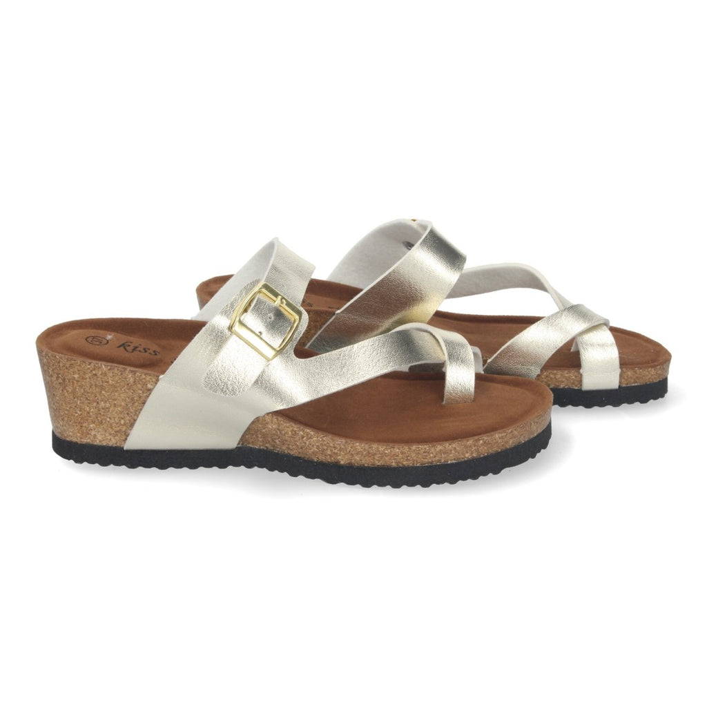 Sandalias Doradas Mujer Elegantes Fiesta