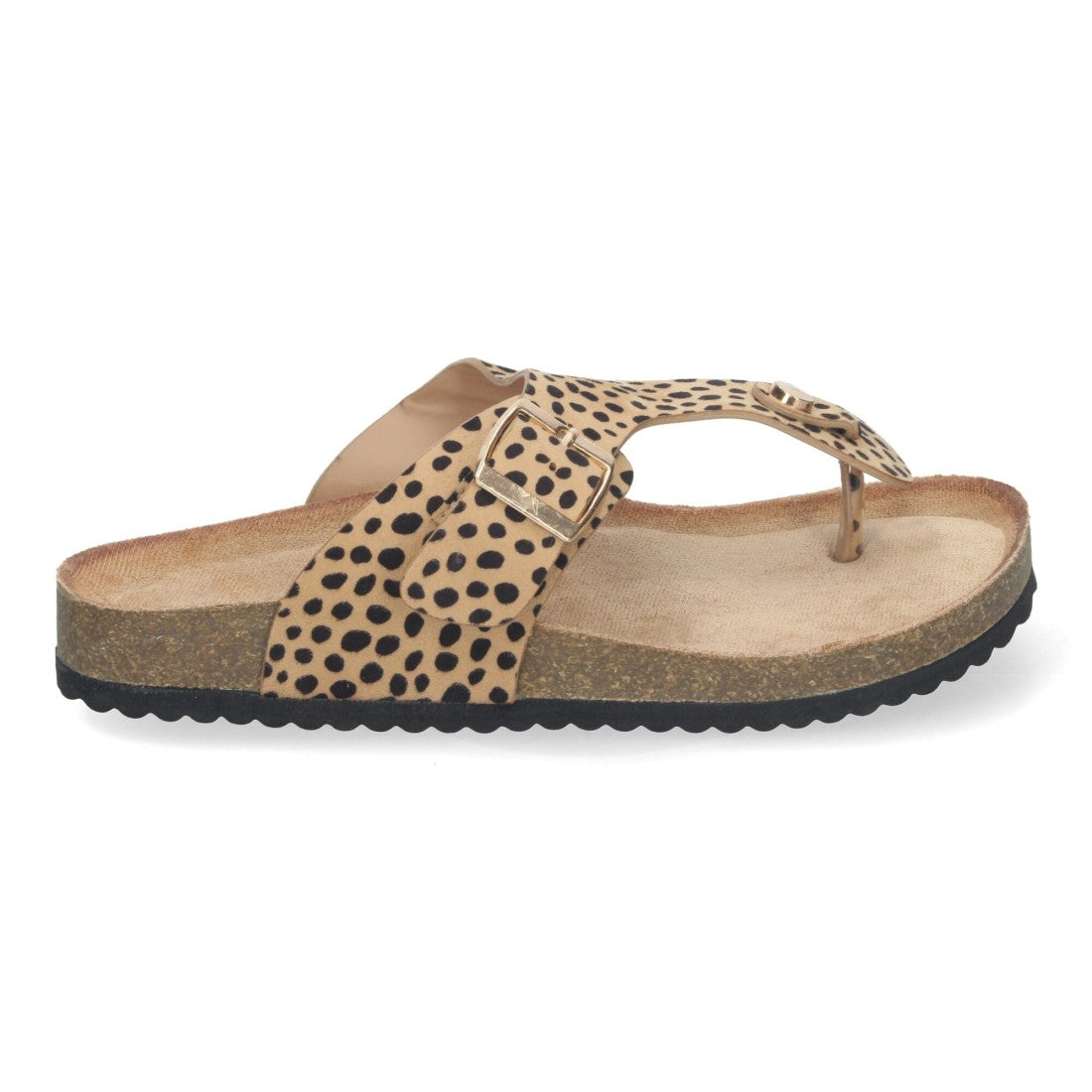 Sandalias Planas Estampado Leopardo Atrevidas Mujer