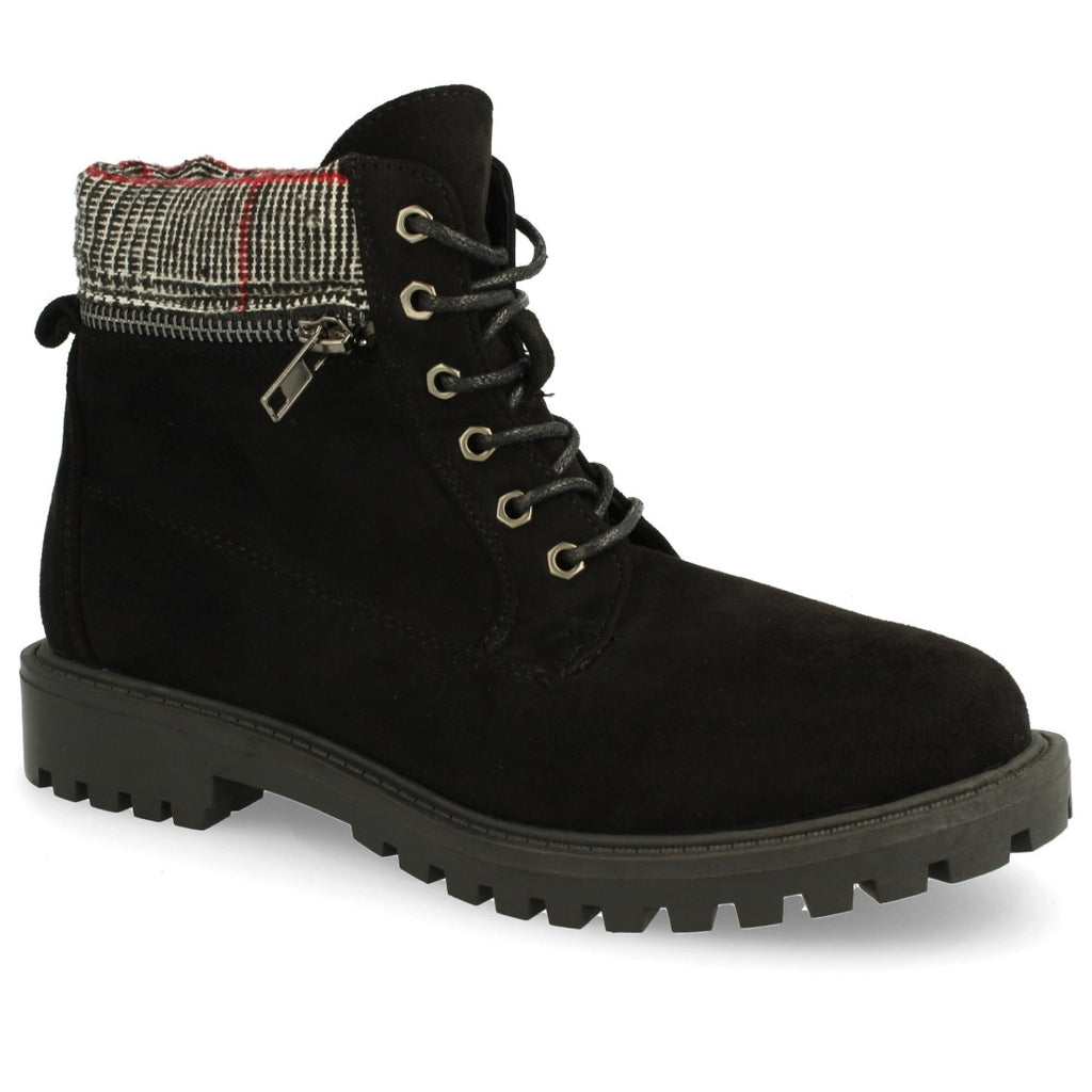 Botines Negros Escoceses - Estilo Urbano