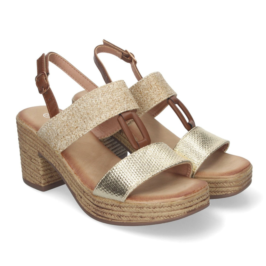 Sandalias Doradas Mujer Elegantes