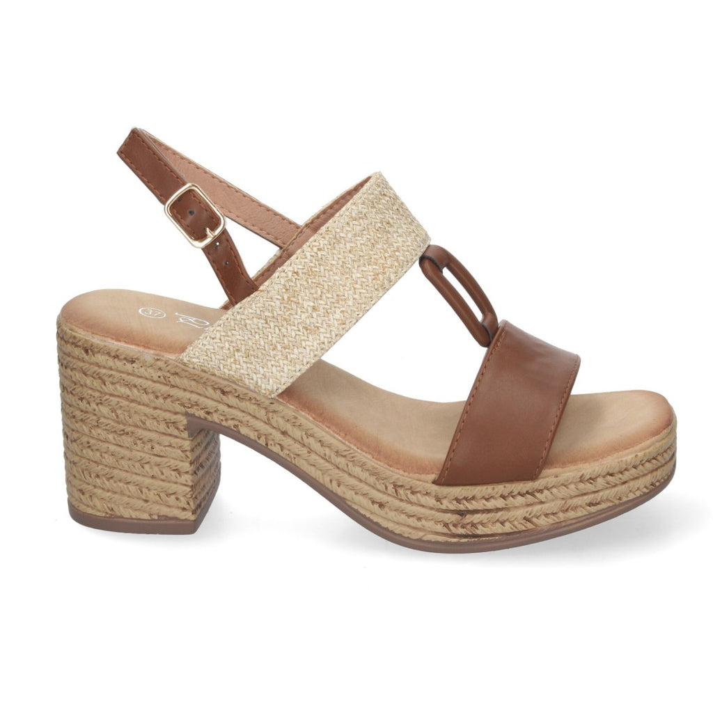 Sandalias Camel Mujer Elegantes