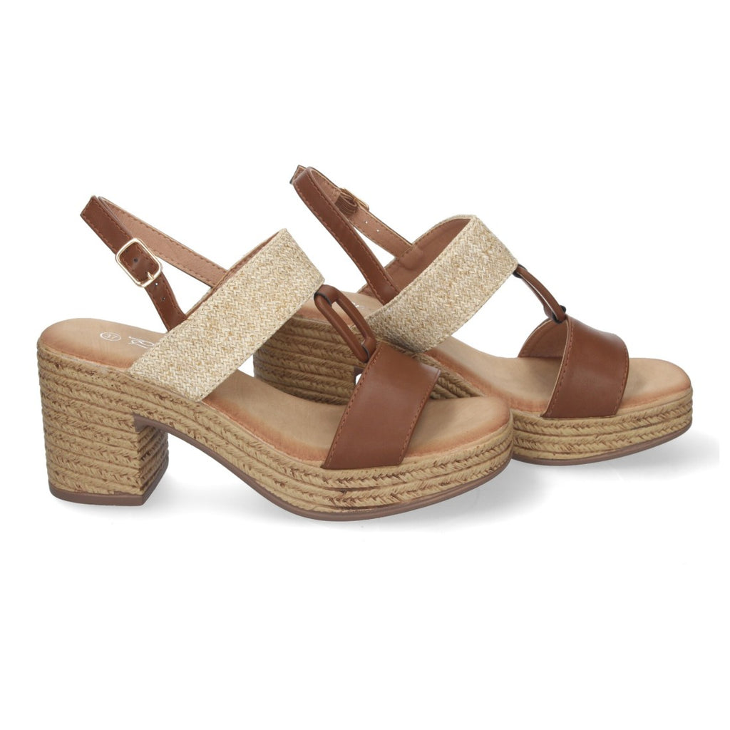 Sandalias Camel Mujer Elegantes