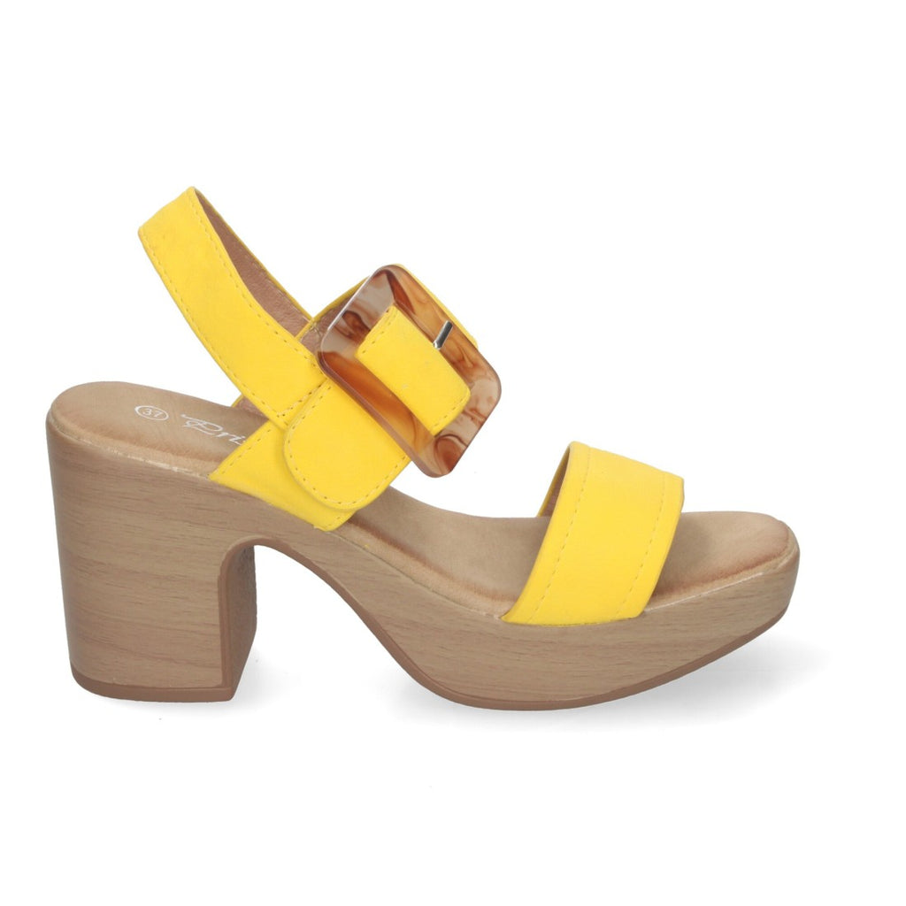 Sandalias Amarillas Mujer Cómodas