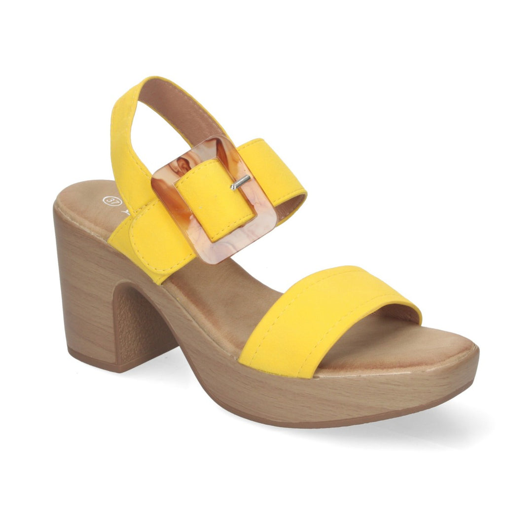 Sandalias Amarillas Mujer Cómodas