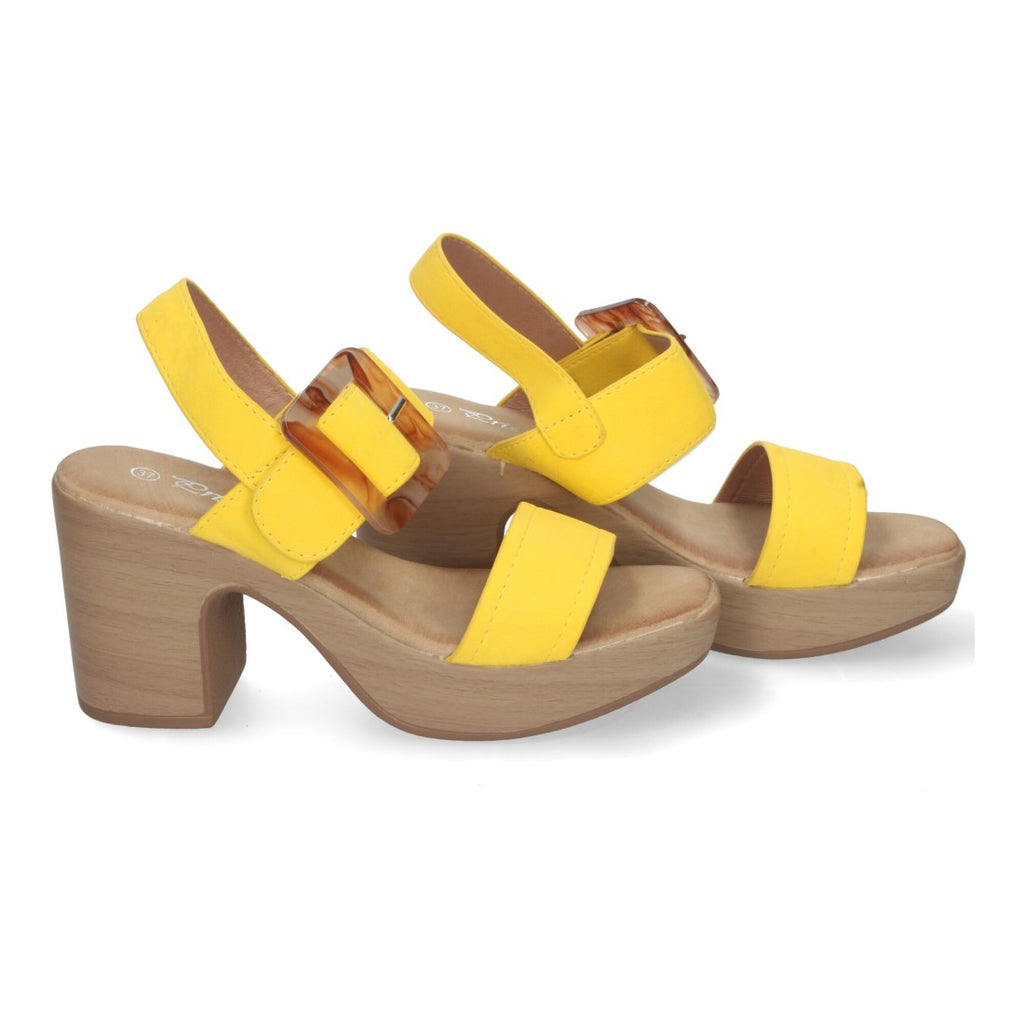 Sandalias Amarillas Mujer Cómodas