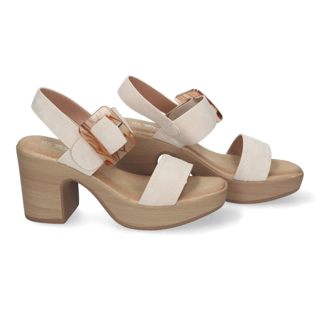 Sandalias Beige Mujer Elegantes