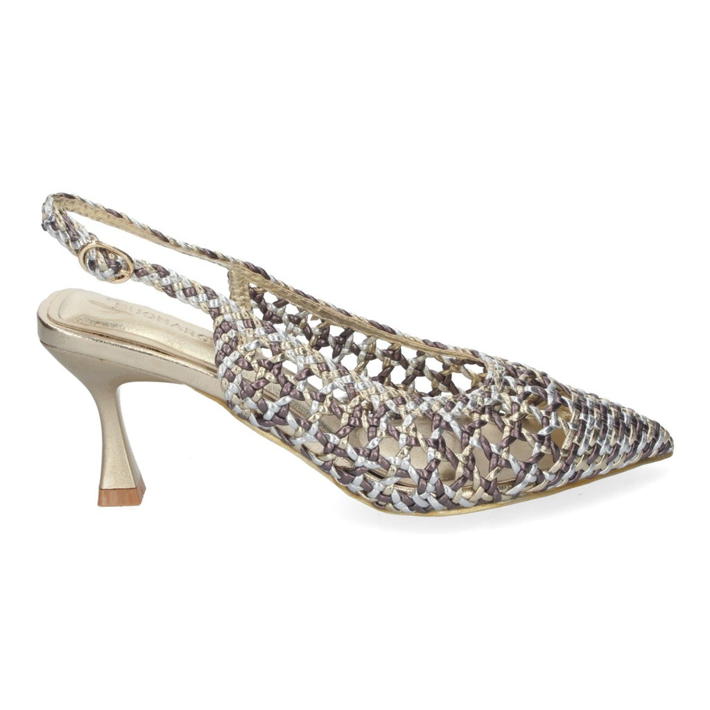 Zapatos de Tacón Gris Mujer