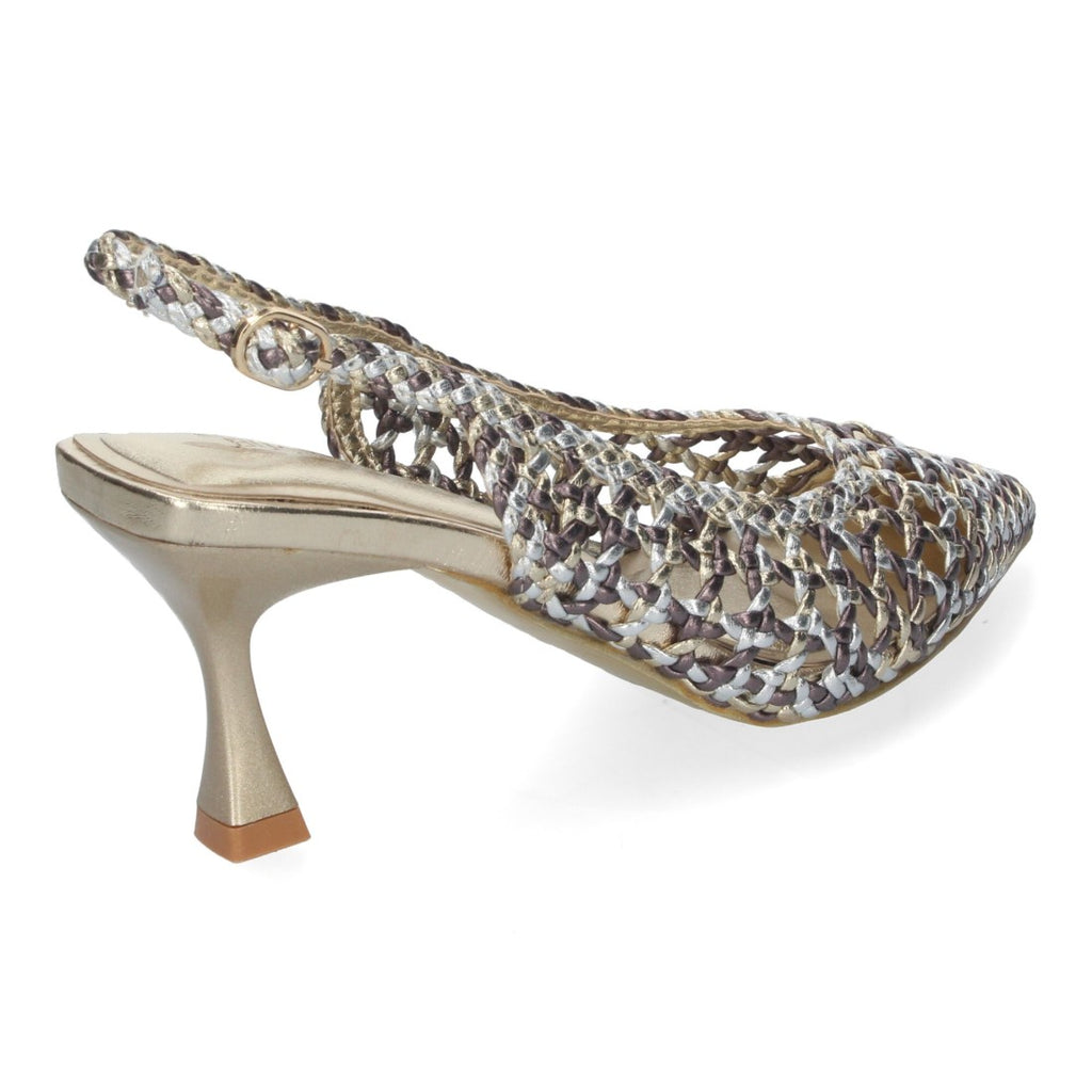 Zapatos de Tacón Gris Mujer