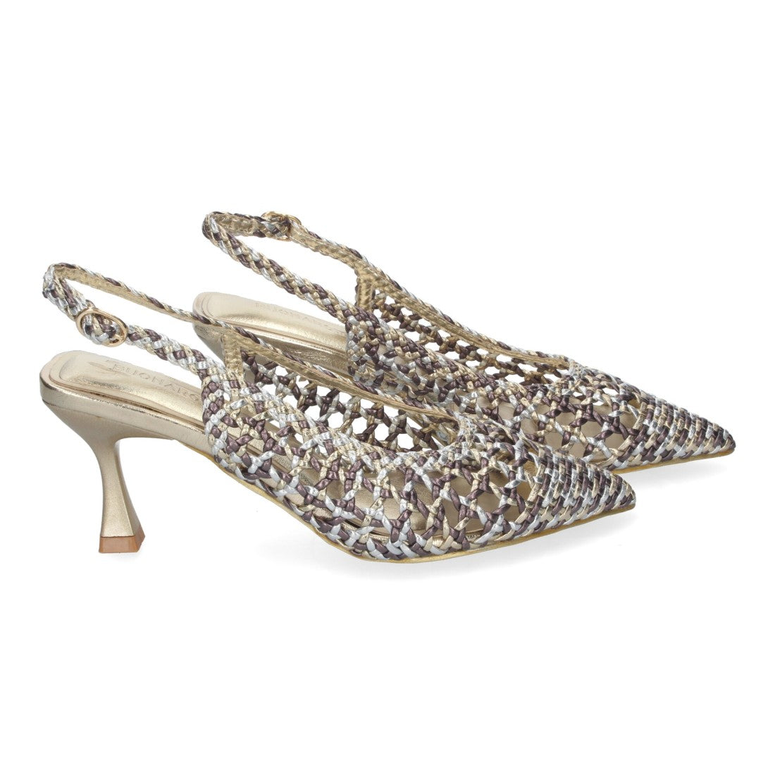 Zapatos de Tacón Gris Mujer