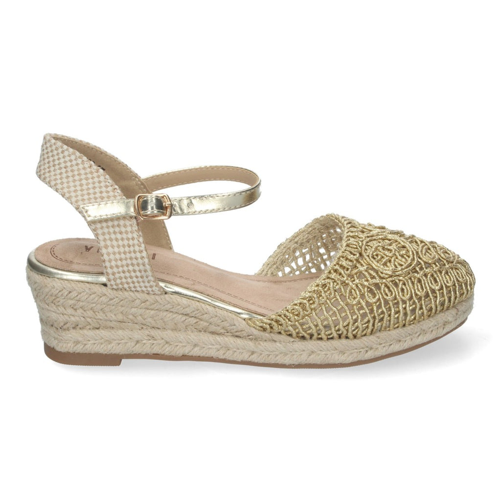 Sandalias Doradas Mujer Elegantes Fiesta