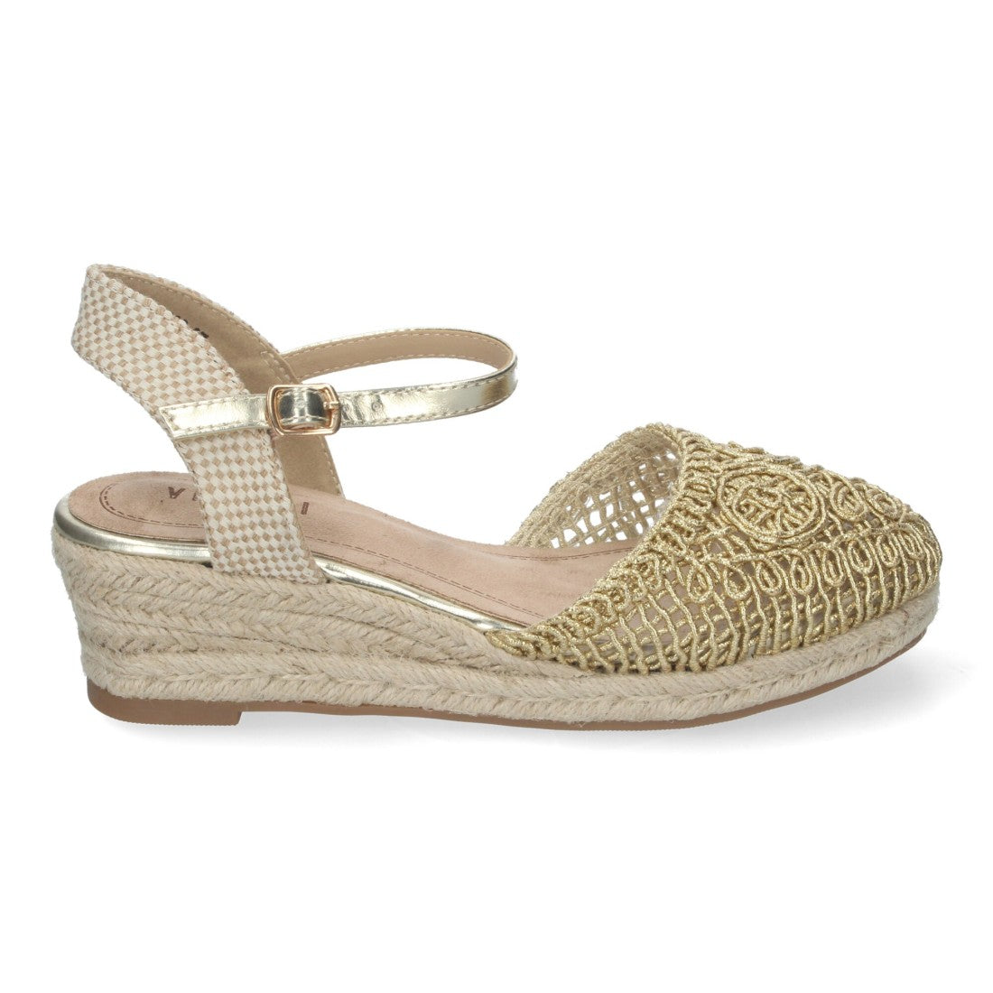 Sandalias Doradas Mujer Elegantes Fiesta