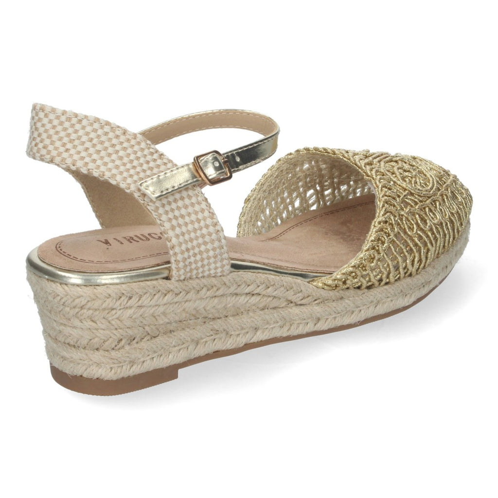 Sandalias Doradas Mujer Elegantes Fiesta
