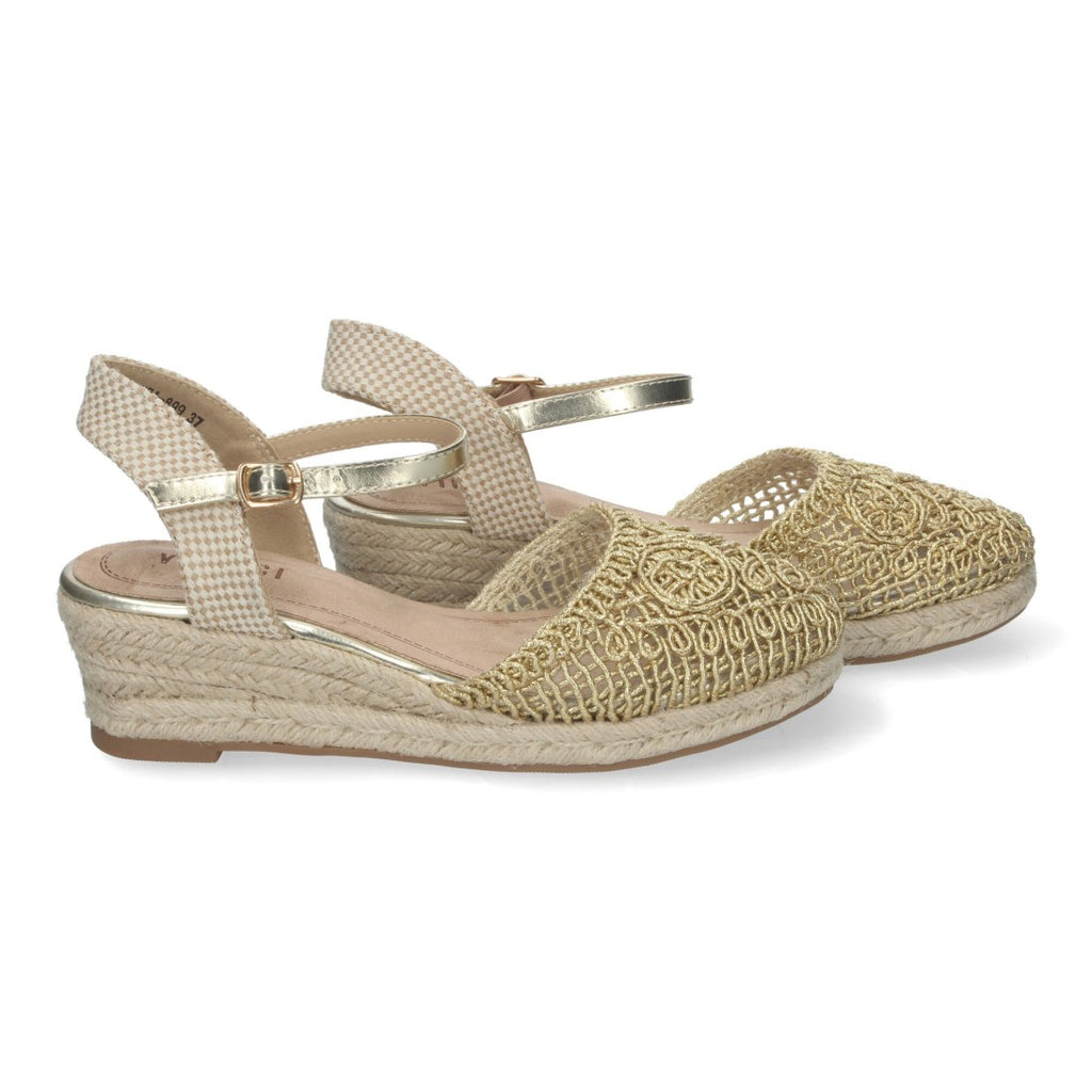Sandalias Doradas Mujer Elegantes Fiesta