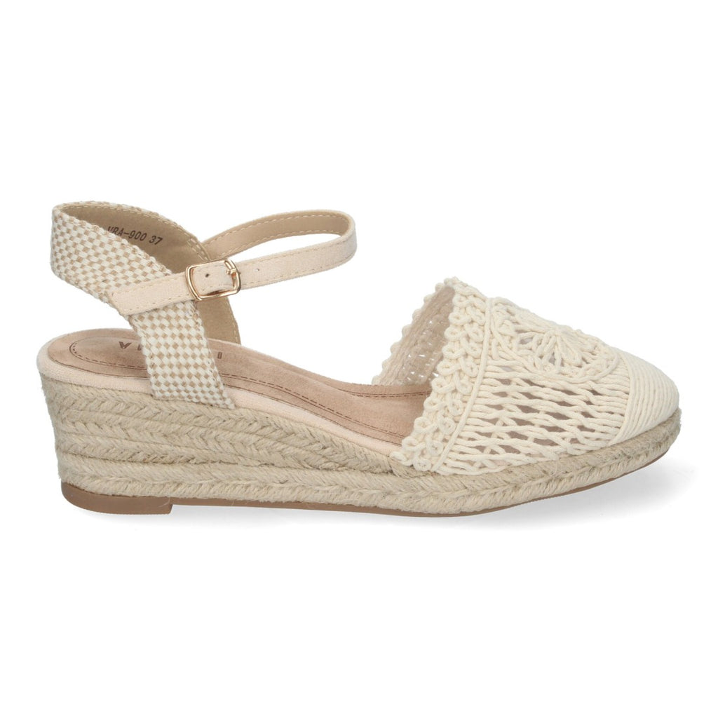 Sandalias Beige Mujer Elegantes Verano